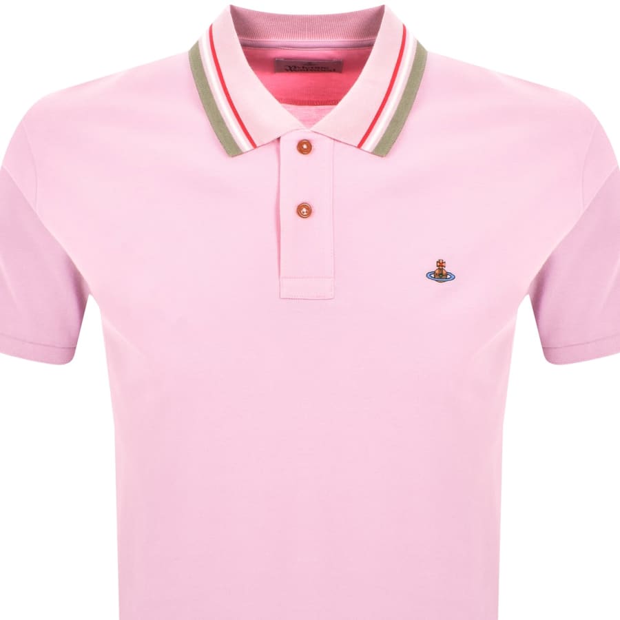 Vivienne Westwood Classic Polo T Shirt Pink | Mainline Menswear